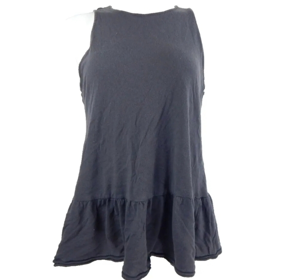 Free People Brittany Gray Peplum Tank Dress - Picture 2 of 4